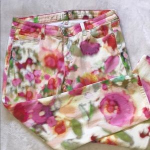 Kaye space size 30 floral jeans